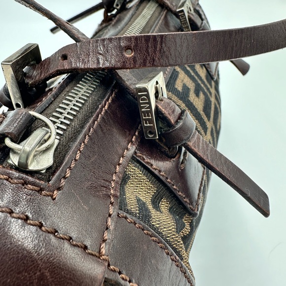 FENDI Zucca Mini Boston Handbag and Compact Wallet - Picture 3 of 14